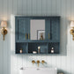 Modern Wall Mounted Medicine Cabinet with Adjustable Shelves and Soft Close Doors