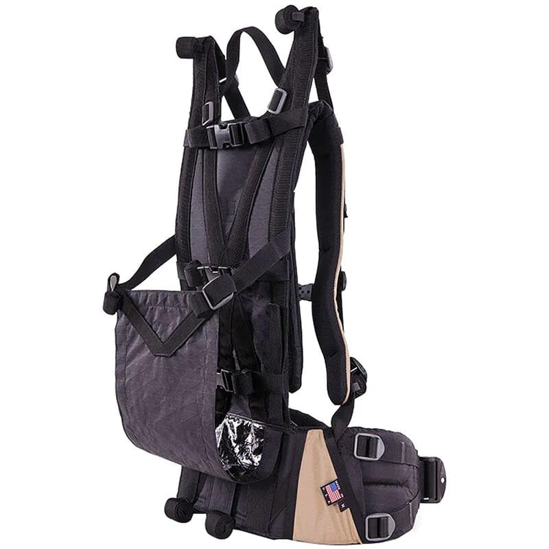 Stone Glacier Xcurve Frame Pack Tan Small Carbon Fiber 26 Height 150 lb Load Cordura 500D