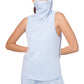 B&A by Betsy and Adam Womens Knit Attached Mask Tank Top Blue M