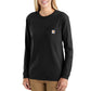 Carhartt Women's Workwear Long Sleeve Pocket T-Shirt - Black