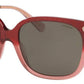 Coach Sunglasses Burgundy Pink Glitter with Smoke Lenses 56mm