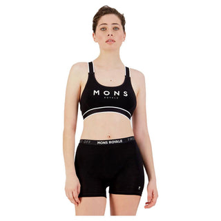 Mons Royale Stella XBack Women's Sports Bra - Black
