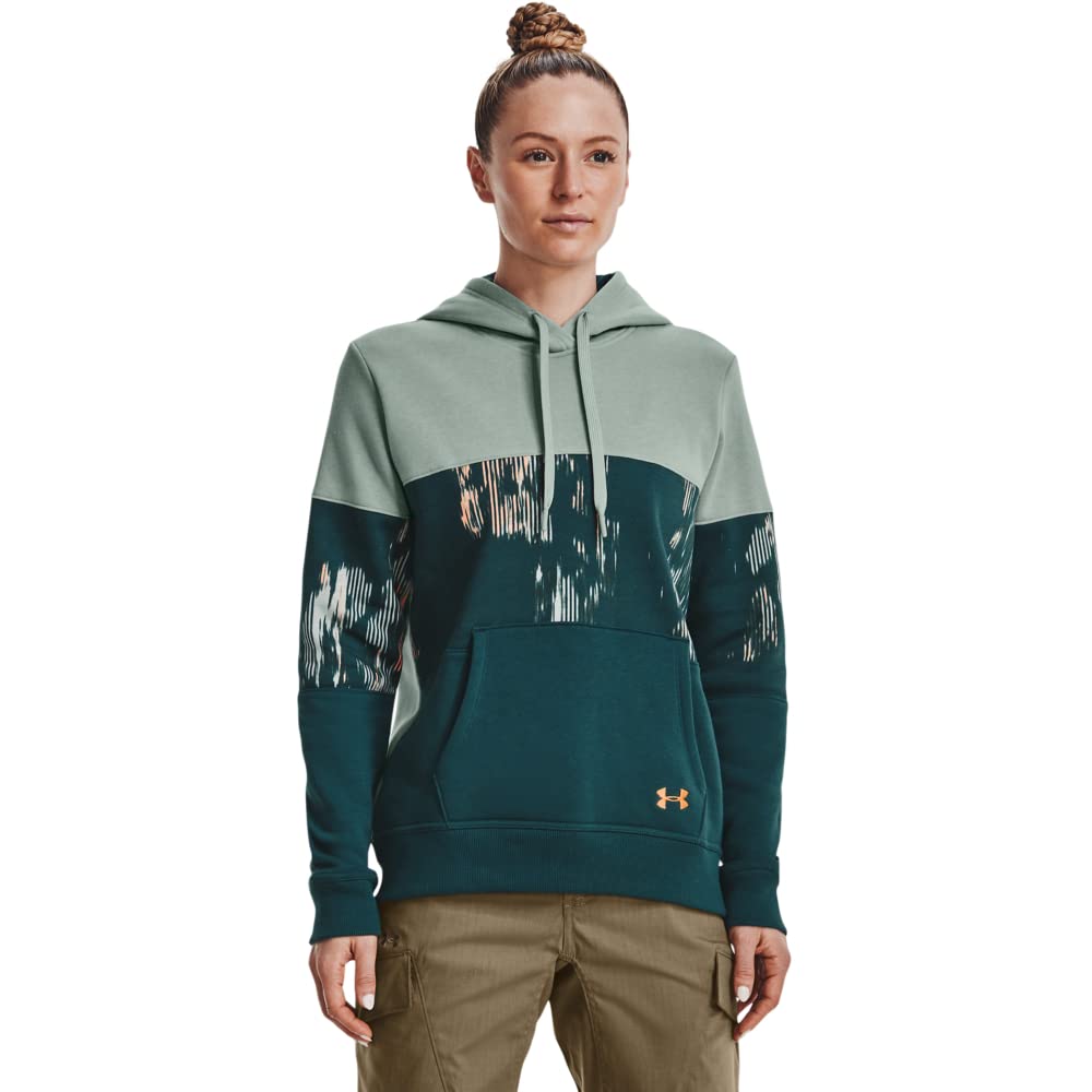 Under Armour Women's Rival Fleece Blocked Hoodie - Medium