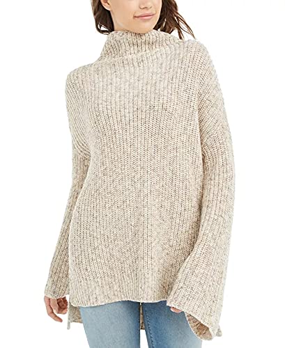 American Rag Junior's Flare Sleeved High Low Sweater Beige Size X-Small