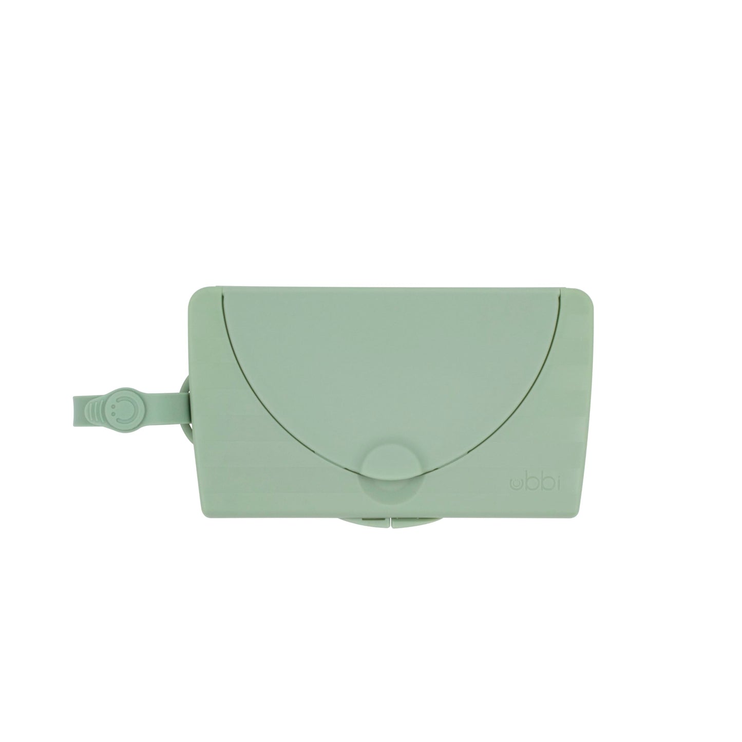 Ubbi OnTheGo Baby Wipes Dispenser Portable Wipes Container for Travel Diaper Bag Accessory Must Have for Newborns Reusable Wipes Holder Sage Green