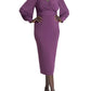 ELOQUII Women's Plus Size Cross Front Midi Dress - 16, Plum