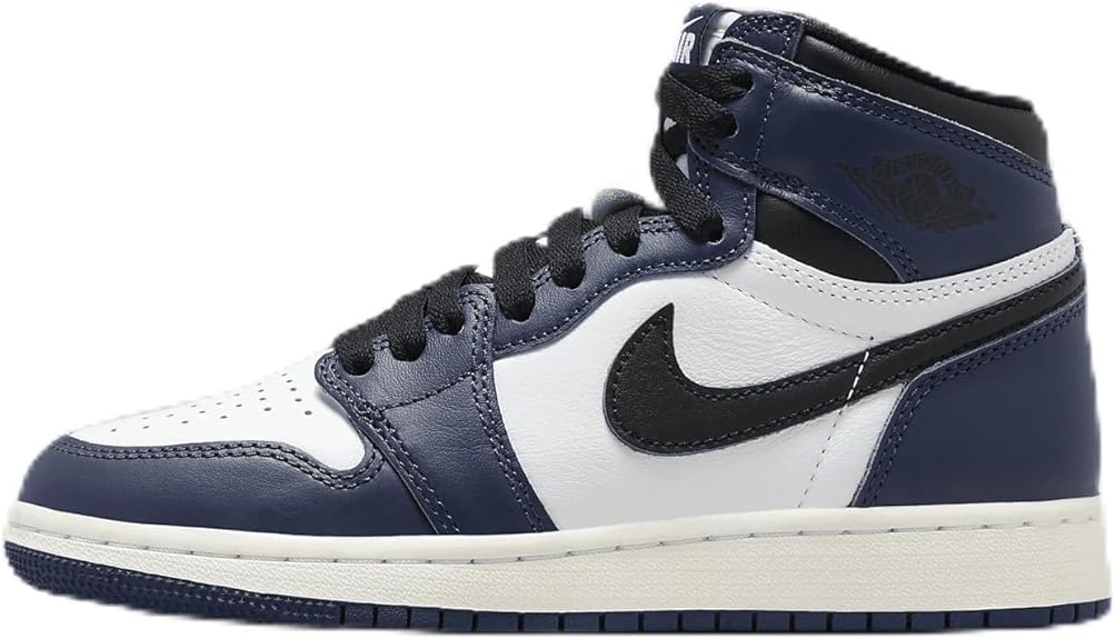 Air Jordan 1 High OG Big Kids Shoes FD1437401 Midnight NavyWhiteSailBlack Size 45