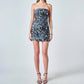 2.7 August Apparel - Strapless Mini Dress