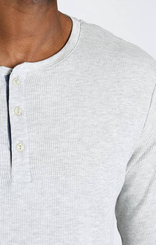 Jachs New York - Classic Waffle Henley Shirt