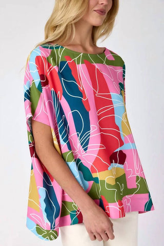 Crosby By Mollie Burch - Maxine Short Sleeve Floral Tunic Top