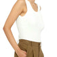 7115 By Szeki - Linen Scoop Neck Knit Tank Top