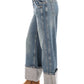 Free People - Final Countdown Cuffed Mid Rise Jeans
