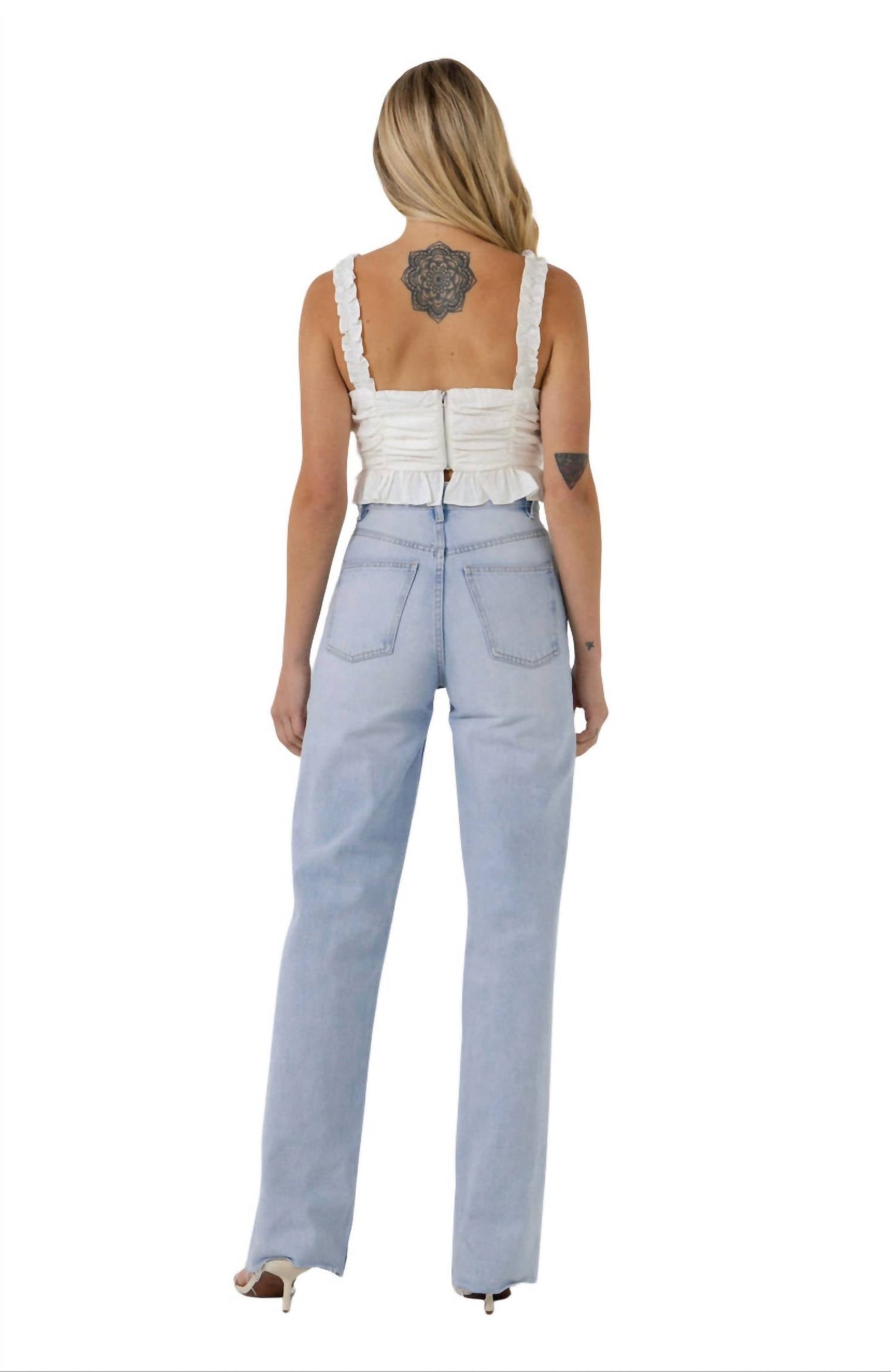 Endless Rose - Ruffled Ruched Crop Top