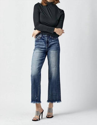 Risen - High Rise Straight Jeans