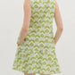 Entro - Split Neck Abstracted Mini Dress