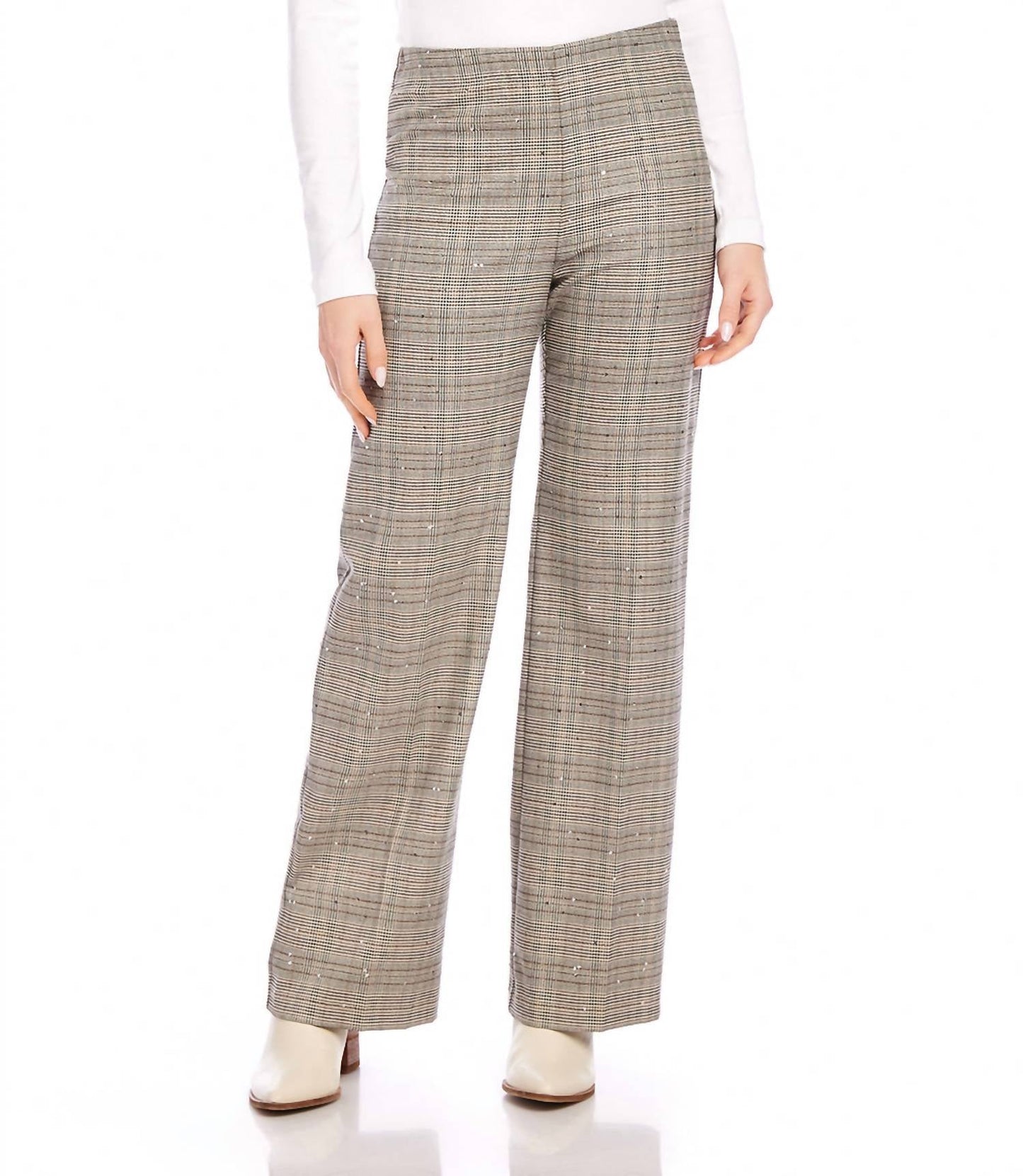 Karen Kane - Women's Sequin Plaid Pants
