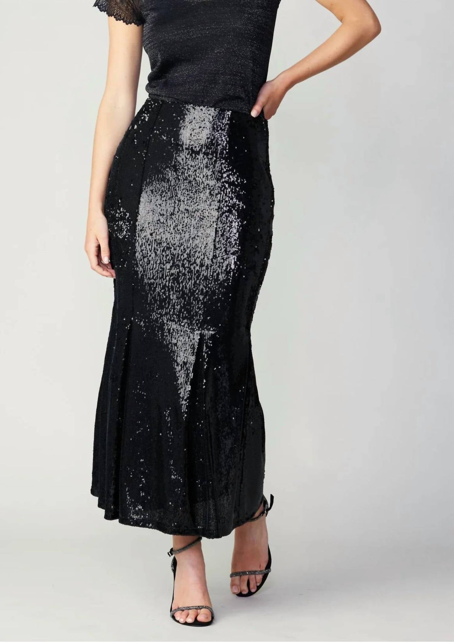Current Air - Sequin Flared Midi Skirt