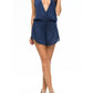Blue Life - Deep V-neck Sleeveless Romper