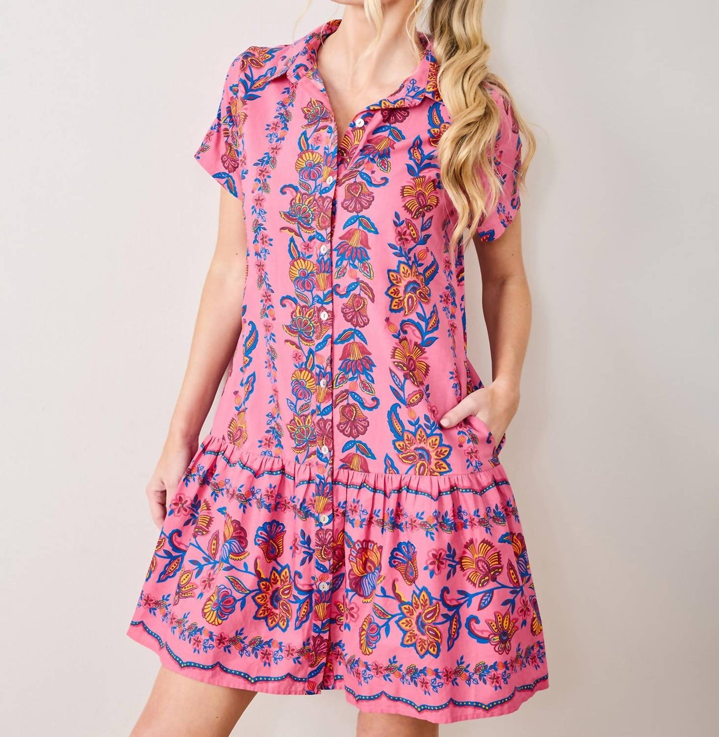 Printfresh - Folklore Flowers Mini Dress