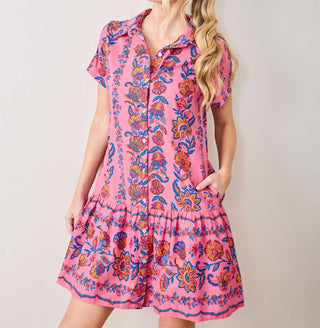 Printfresh - Folklore Flowers Mini Dress