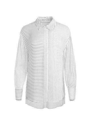 Alice + Olivia - Dimitra Oversized Hi Lo Button Down Shirt