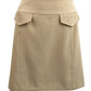 Vince Camuto Women's Flap-Pocket Mini Skirt (6, Camel)