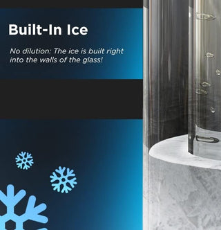 Freezer Beer Glass, Upside Down Beer Bottle Frozen Cup for Ice Cold Drinks (Double Walled Insulated) Great Gift for Beer Lovers (Gift Boxed)