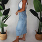 Free People - Bardot Denim Skirtall Overalls