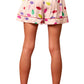 Peach Love - Satin Christmas Lights Prints Pajama Set