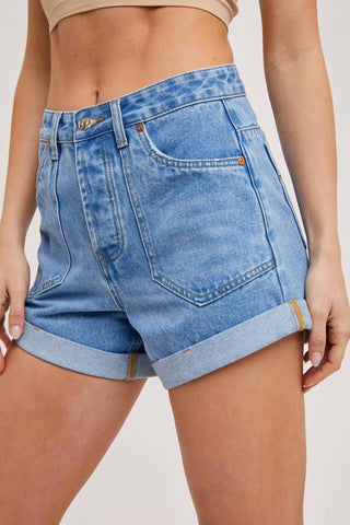 Bluivy - WESTERN POCKET DENIM SHORTS