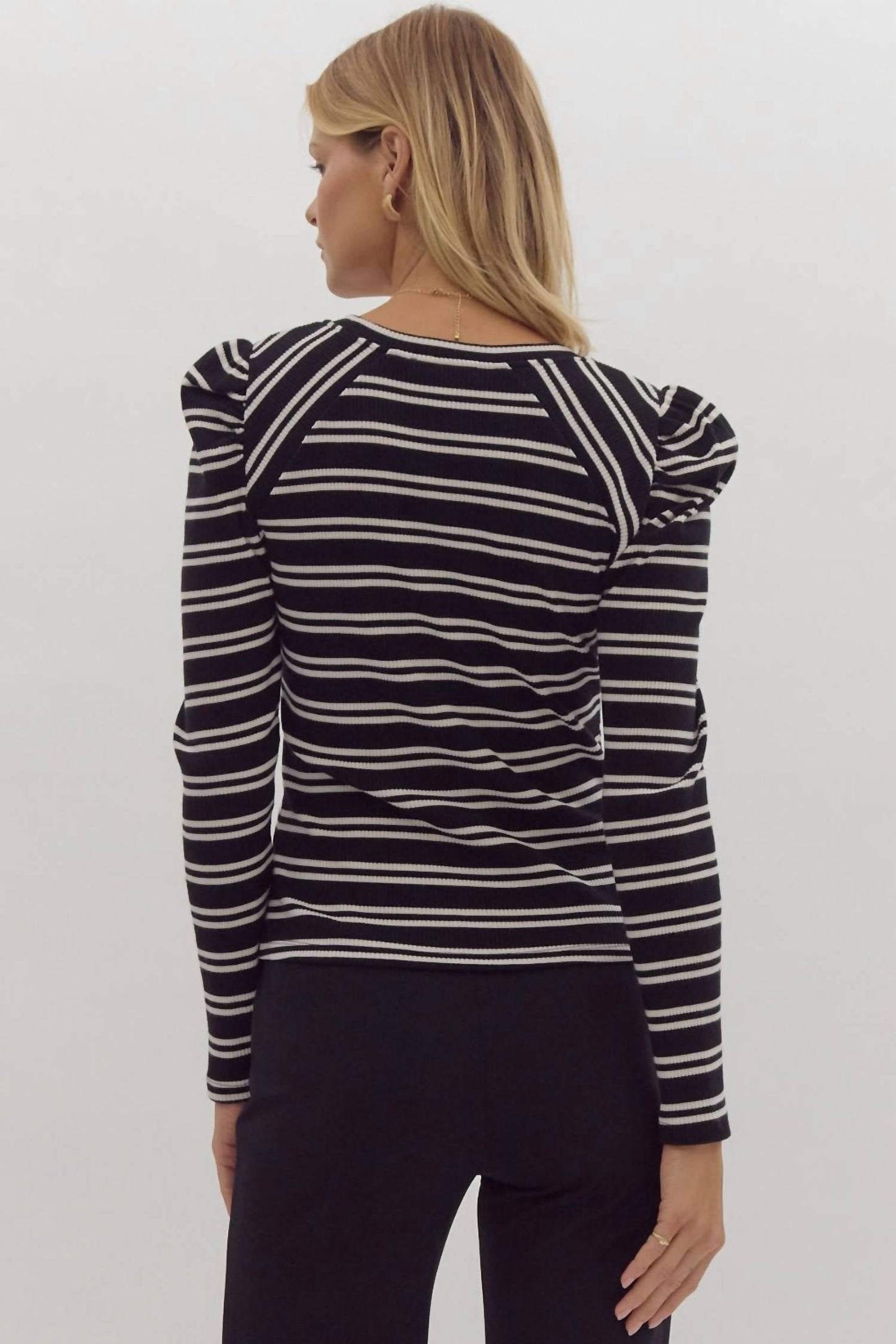 Entro - This Is The Life Striped Knit Top