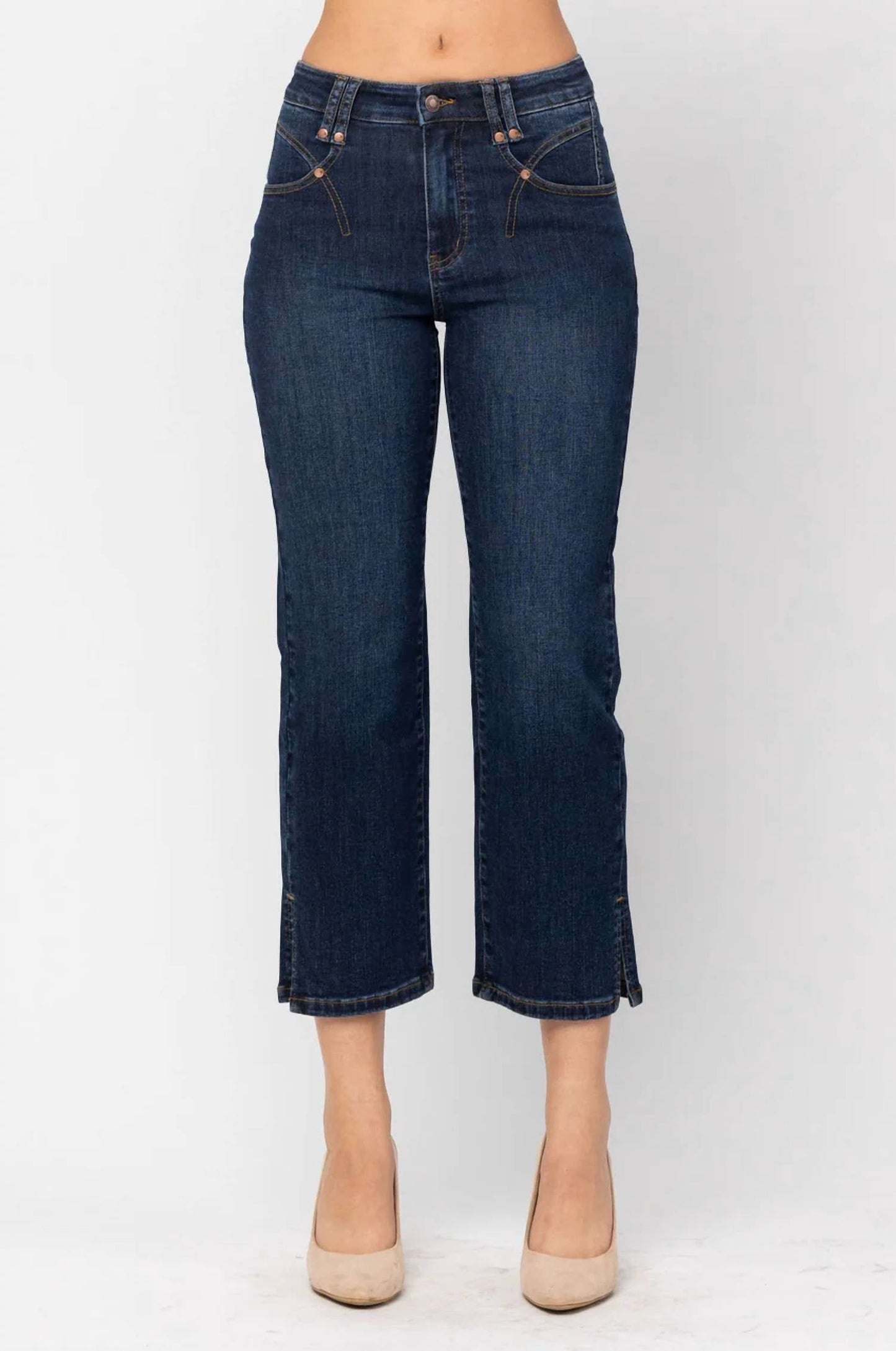 Judy Blue - Center Stage High Rise Cropped Denim Jeans