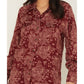 Ariat - Carmine Paisley Print Long Sleeve Snap Stretch Western Shirt