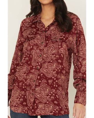 Ariat - Carmine Paisley Print Long Sleeve Snap Stretch Western Shirt