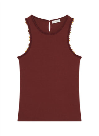 A.L.C. - Nelly Beaded Knit Tank Top