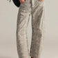 Free People - Good Luck Printed Barrel Jean