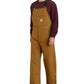 Carhartt Mens Loose Fit Insulated Bib Overall Brown - Large