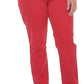 Style & Co Women's Petite Tummy-Control Slim-Leg Jeans Medium Red Size 0