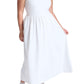 ELOQUII Elements Women's Plus Size Maxi One Shoulder Dress - 14/16, Bright White