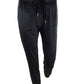 Planet Gold Juniors' Velour Jogger Pants (L, Black Beauty)