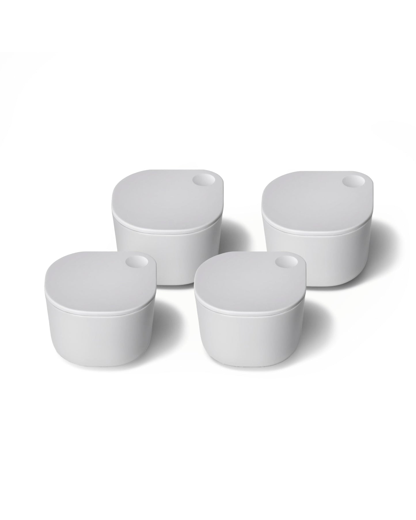 Caraway 4pc Dot Inserts  Dash Ramekins wLid  Easy to Store Non Toxic  Perfect for Sauces Garnish  Small Snack or Sides