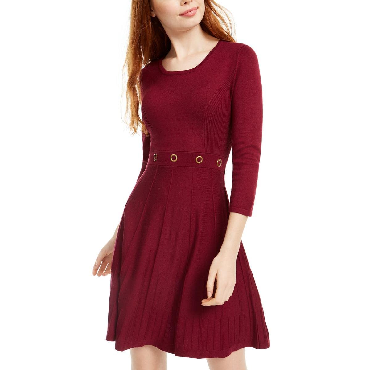 BCX Womens Daytime Mini Sweaterdress Purple XL