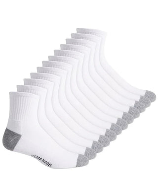 Club Room Men's Cotton Stretch Ankle Socks - 12 Pack