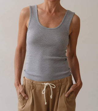 Donni. - Rib Scoop Tank Top