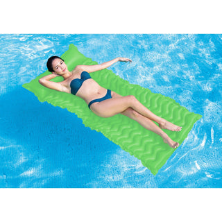 Intex Tote 'N Float Wave Mat Floating Swimming Pool Lounger, 1 Pc, Color Varies