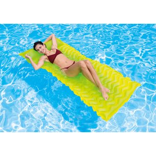 Intex Tote 'N Float Wave Mat Floating Swimming Pool Lounger, 1 Pc, Color Varies