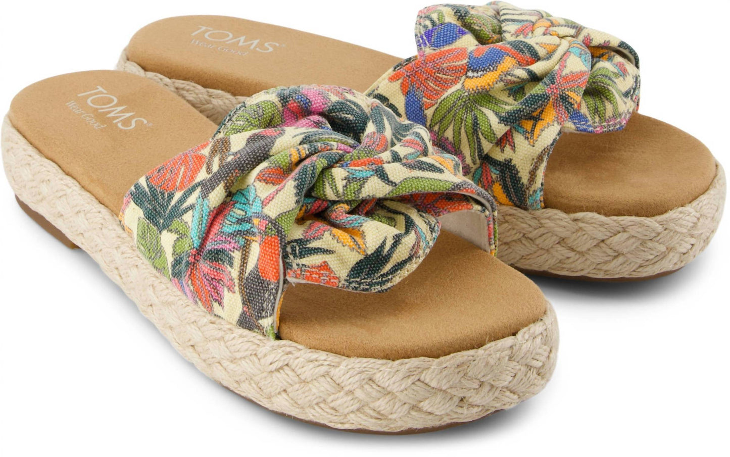 Toms - Women's Abby Slide Flatform Espadrille Sandal