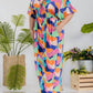 Karen T Design - Smocked V-neck Jumpsuit