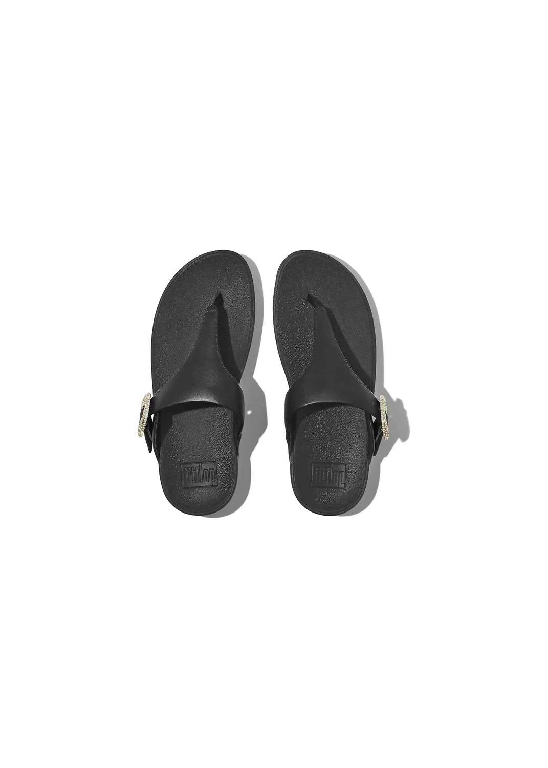 Fitflop - Women's Crystal Tong Buckle Platform Flip Flop