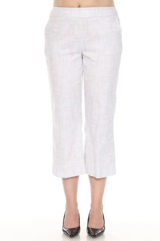 Joseph Ribkoff - Geometric Scribbles Pull On Culotte Pants